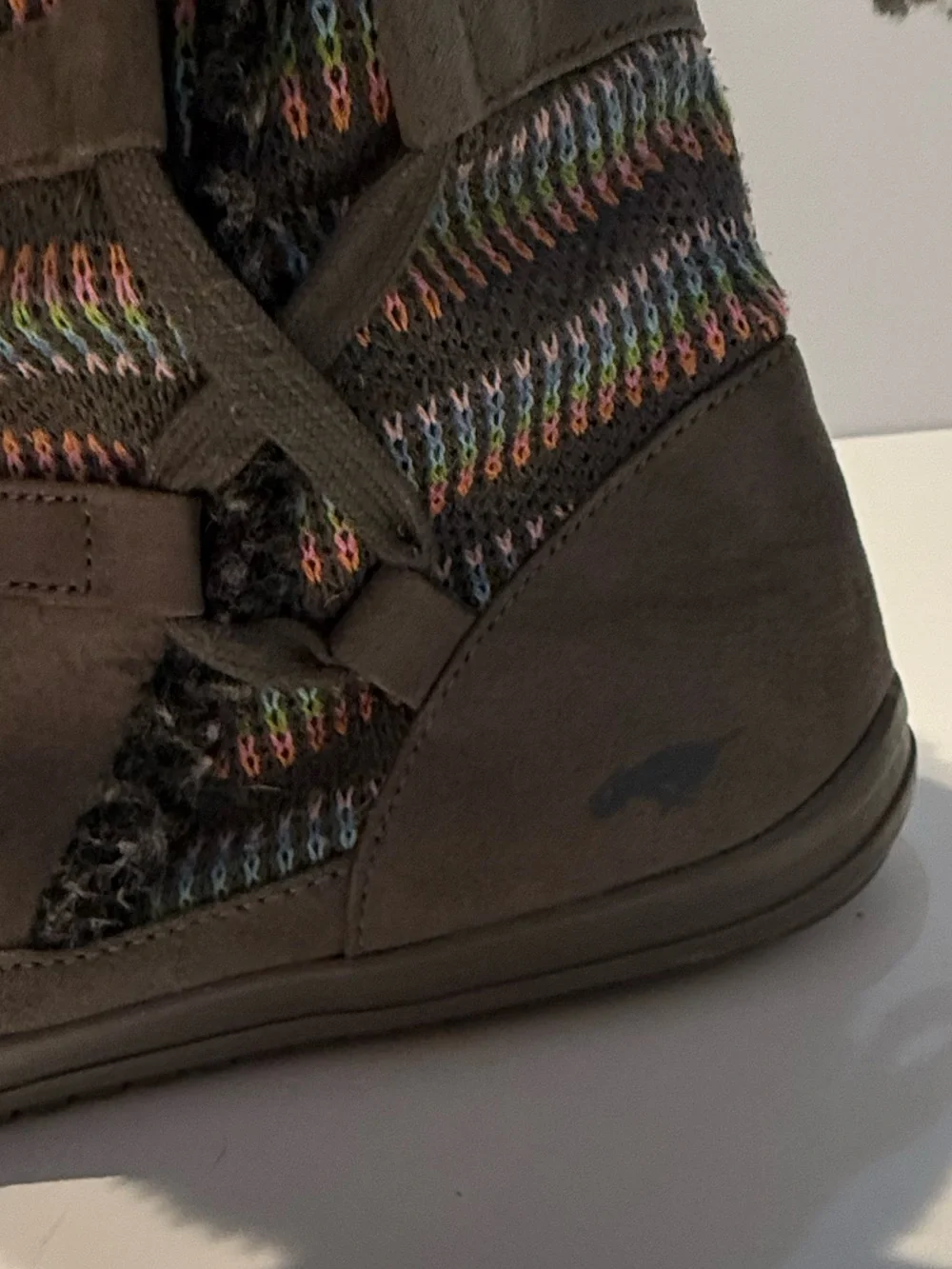 Rocket Dog Gray sweater Knit Multicolor Winter Boots